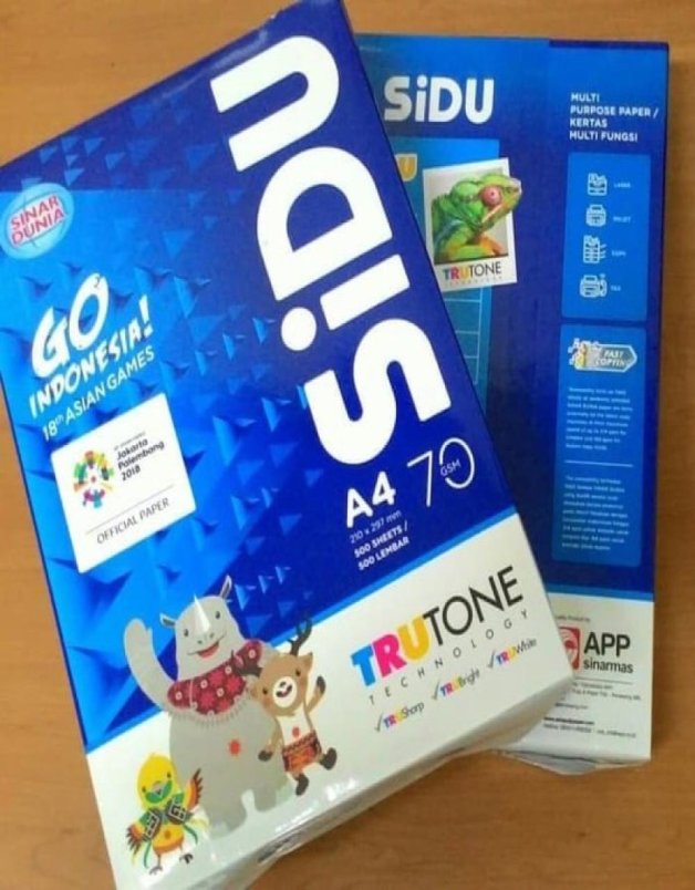 Kertas A4 Sidu 70/75 gram